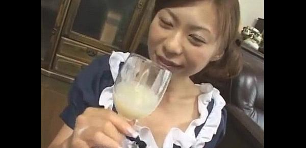  Japanese girls drink cum bukkake cumpilation